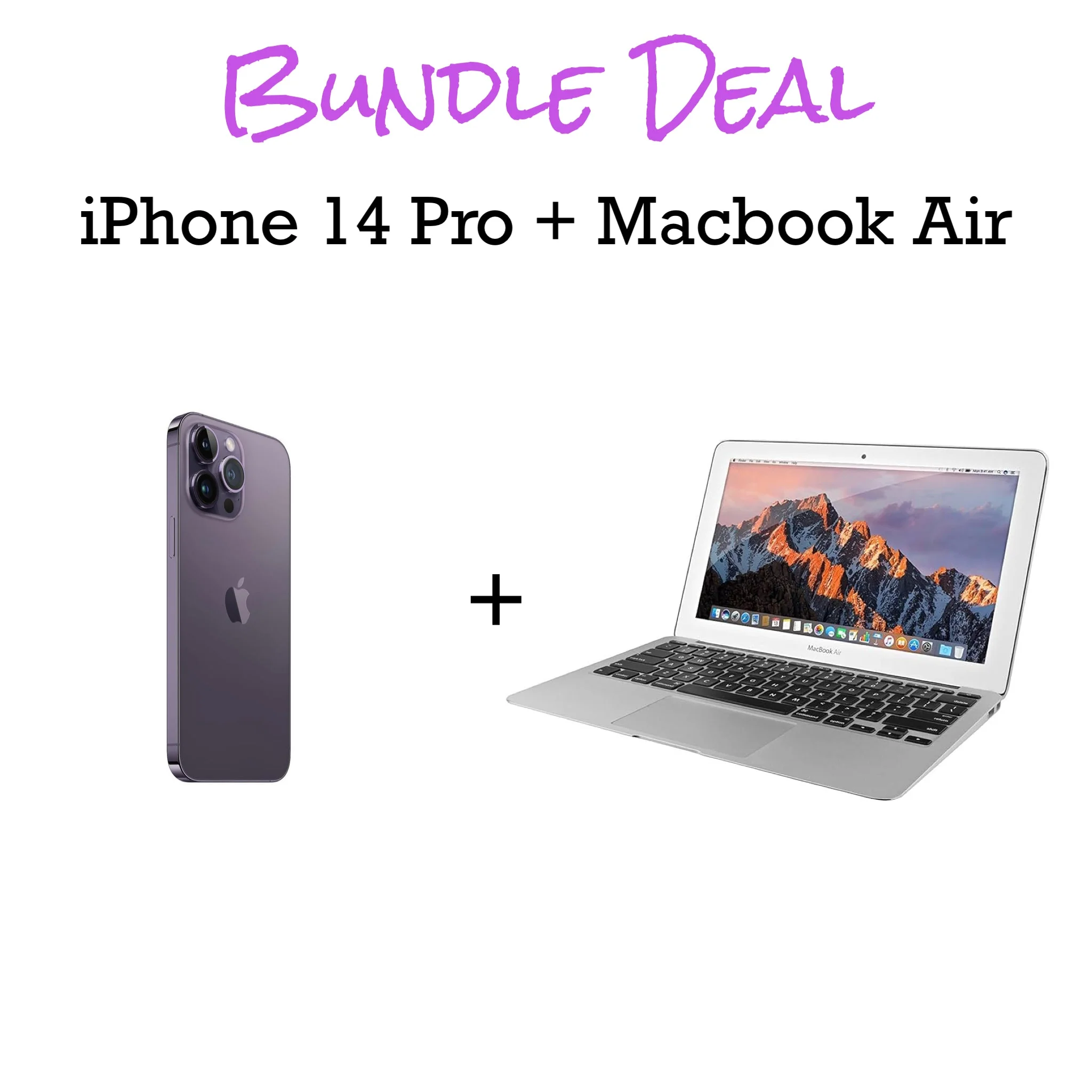 iPhone 14 PRO Unlocked 128gb + Free MacBook Air Bundle (Finance for little as $50 down)